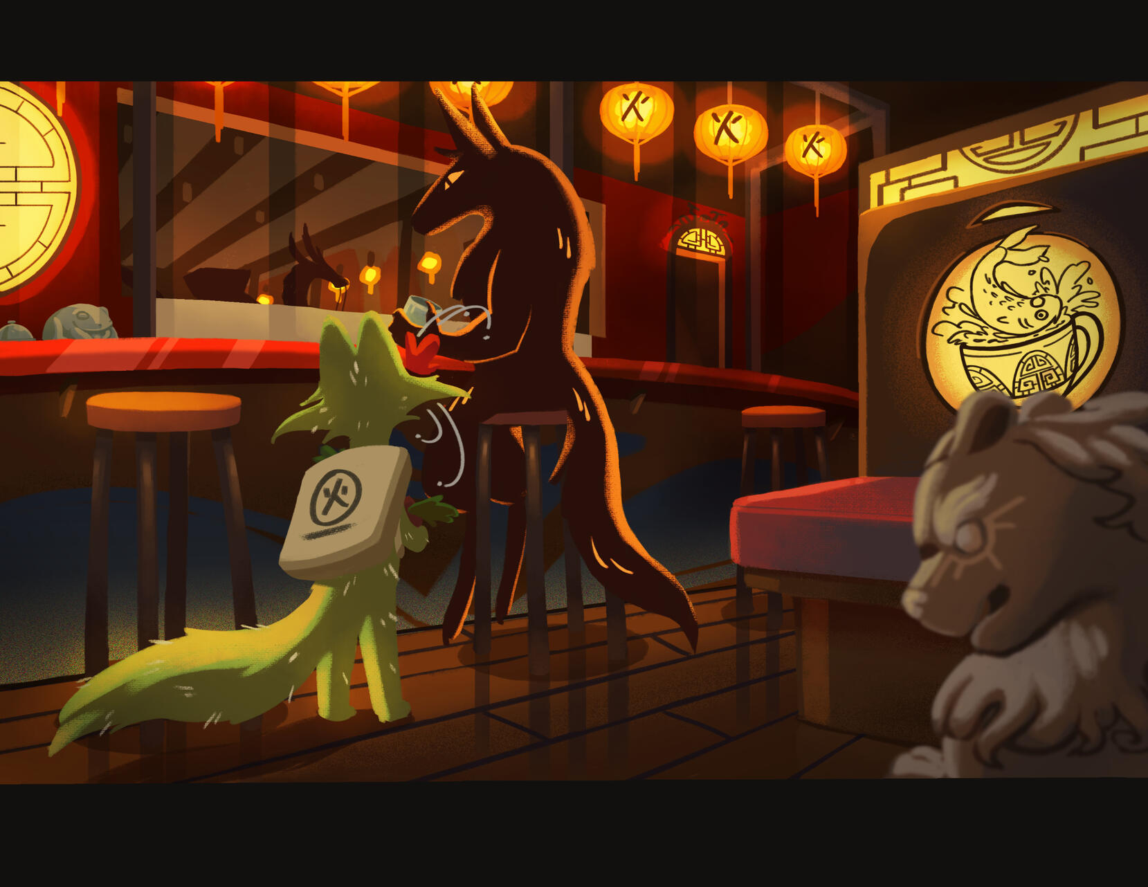 Quiet night in the Resturant